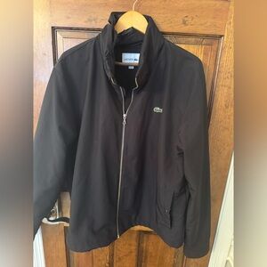 Lacoste Men's Black Windbreaker Jacket